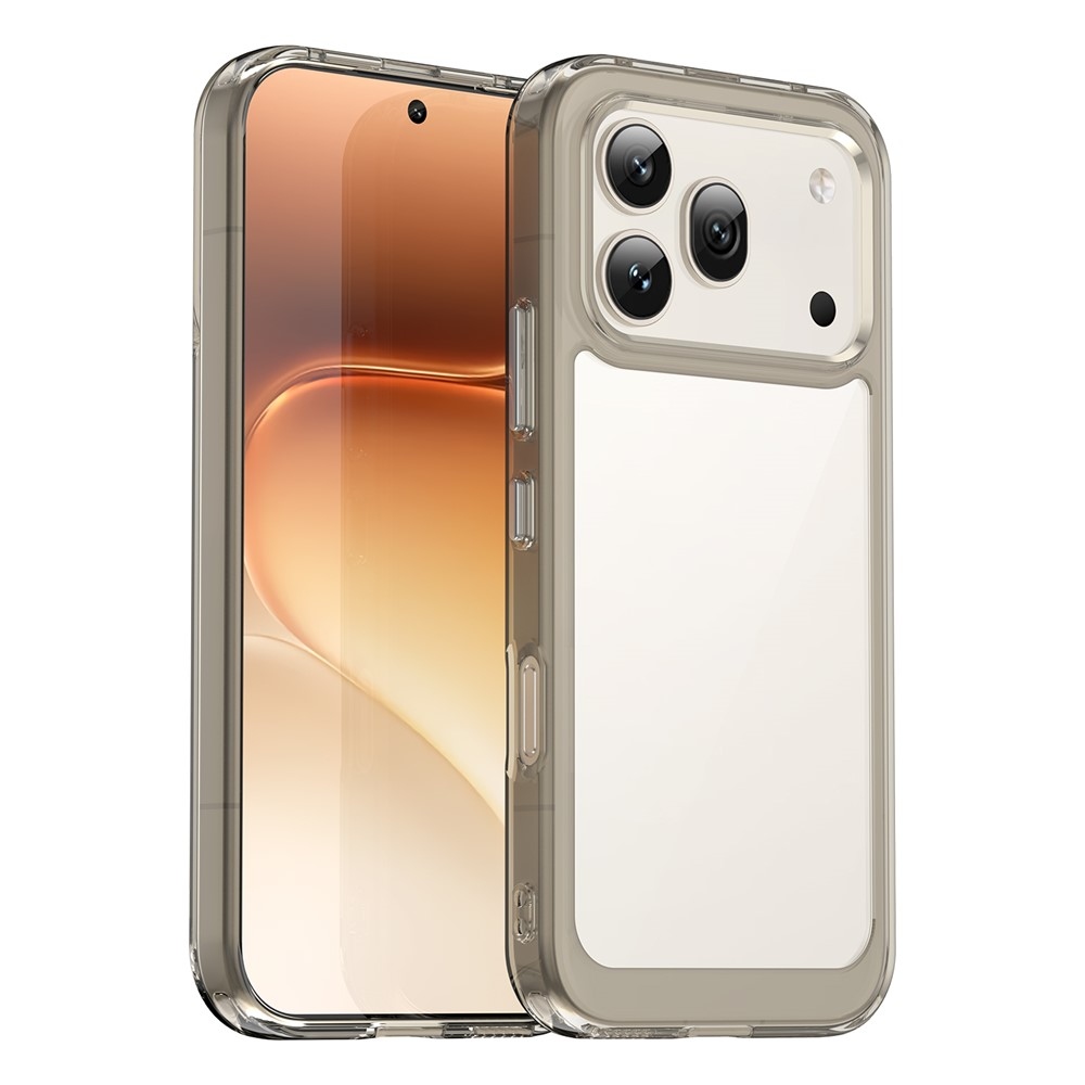 Gelový obal s pevnými zády na Honor 600 Pro 5G/Honor 600 5G - šedý