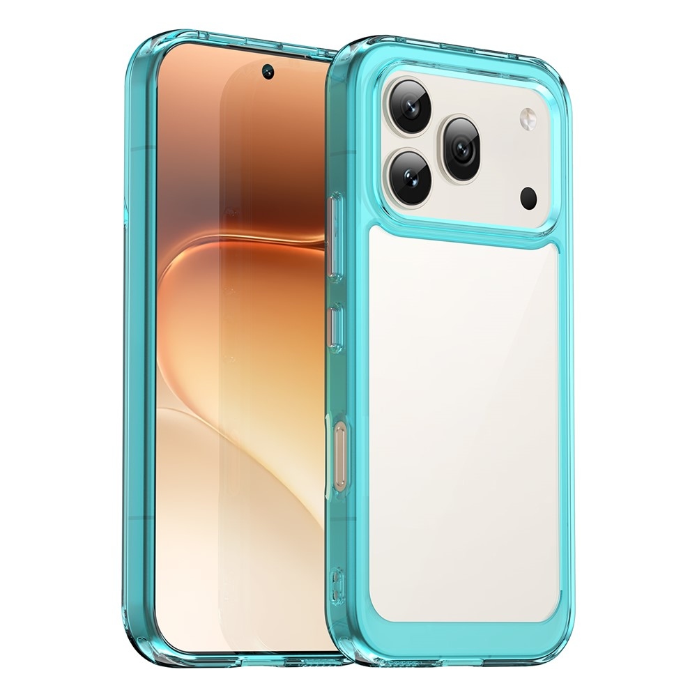 Gelový obal s pevnými zády na Honor 600 Pro 5G/Honor 600 5G - světlemodrý
