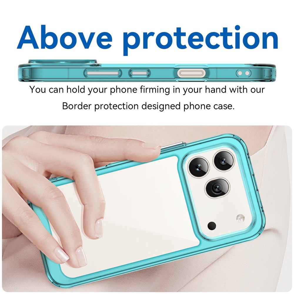Gelový obal s pevnými zády na Honor 600 Pro 5G/Honor 600 5G - světlemodrý