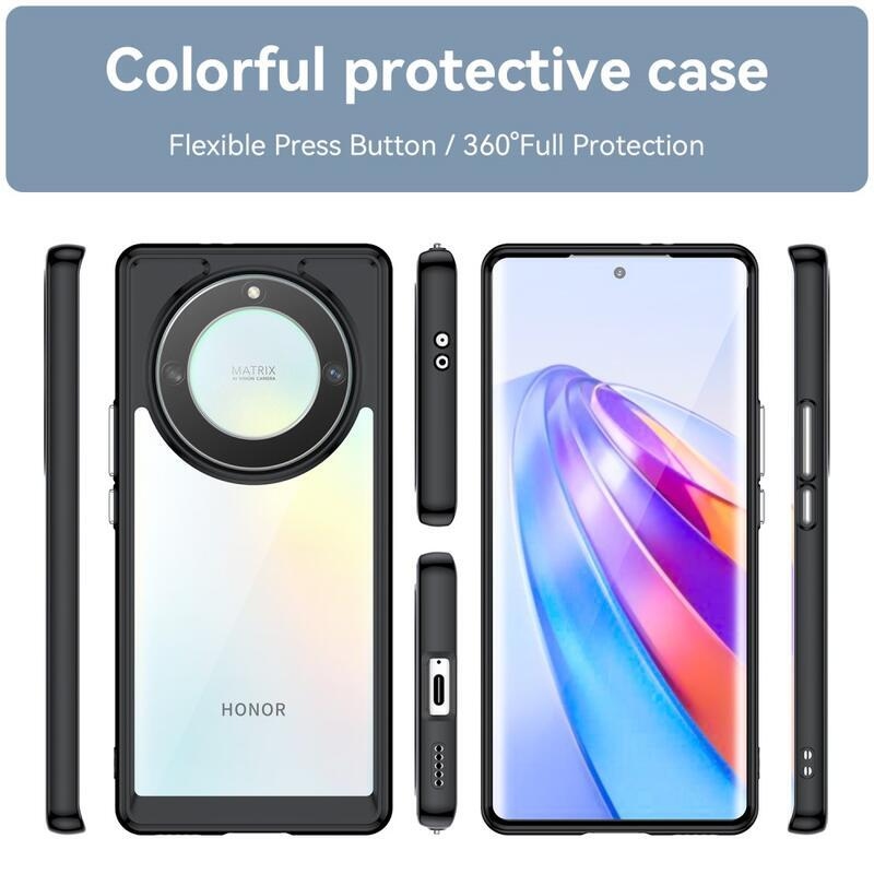 Gelový obal s pevnými zády na Honor Magic 5 Lite 5G - černý