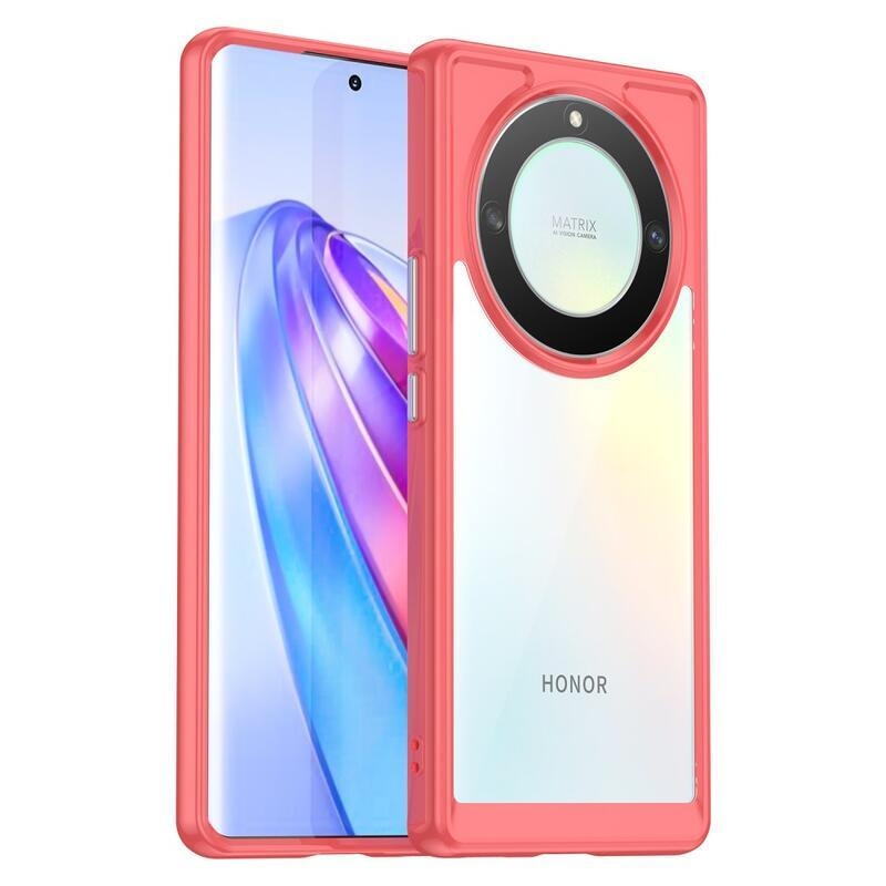 Gelový obal s pevnými zády na Honor Magic 5 Lite 5G - červený