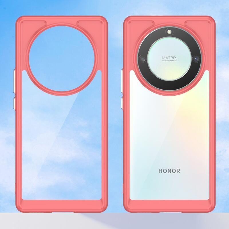 Gelový obal s pevnými zády na Honor Magic 5 Lite 5G - červený