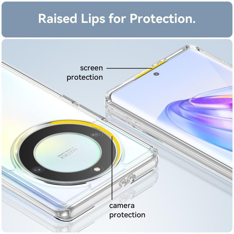 Gelový obal s pevnými zády na Honor Magic 5 Lite 5G - průhledný