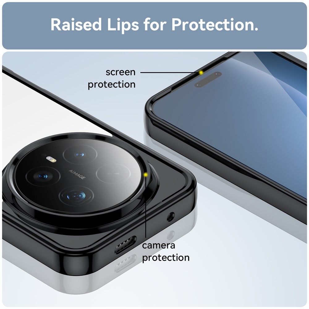 Gelový obal s pevnými zády na Honor Magic 8 Pro 5G - černý