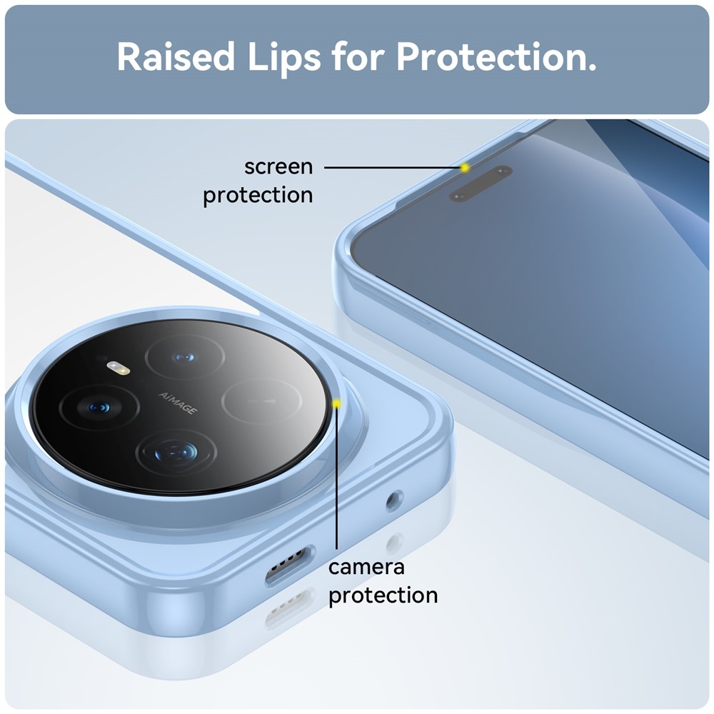 Gelový obal s pevnými zády na Honor Magic 8 Pro 5G - modrý