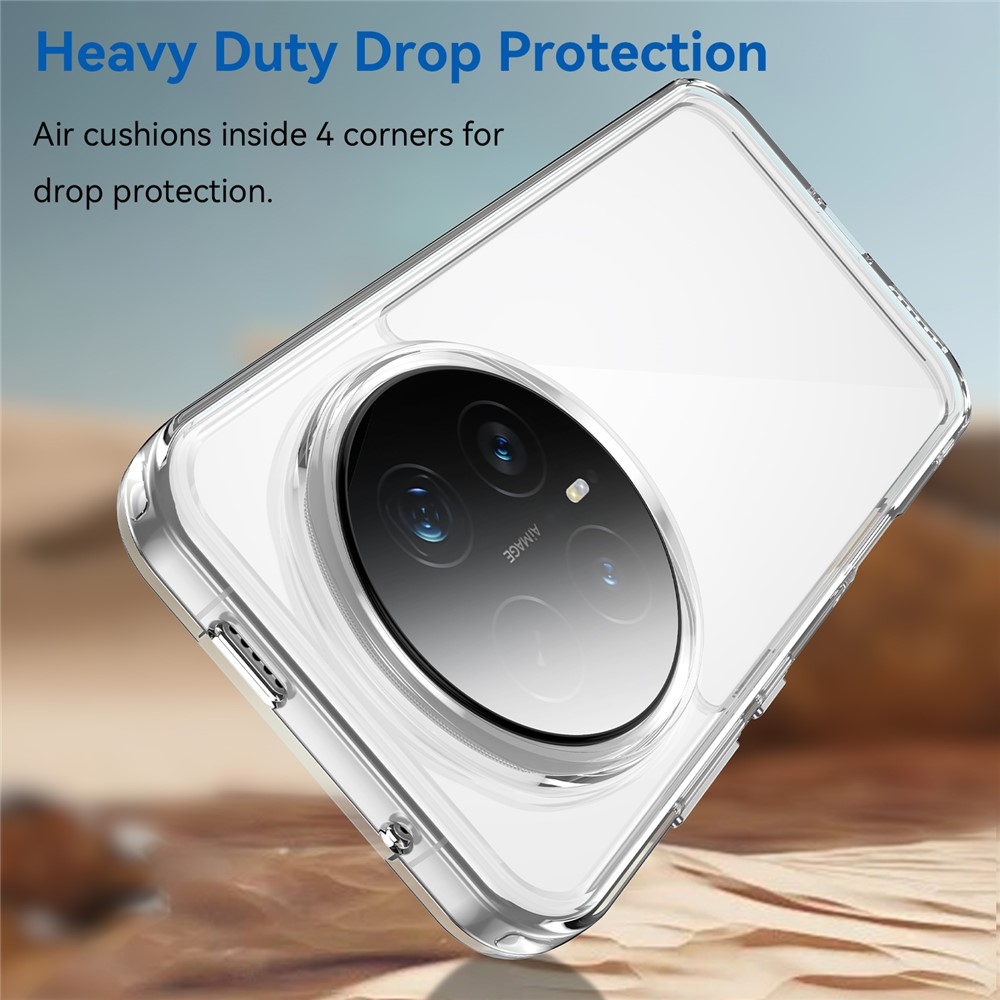 Gelový obal s pevnými zády na Honor Magic 8 Pro 5G - průhledný