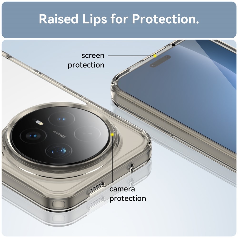 Gelový obal s pevnými zády na Honor Magic 8 Pro 5G - šedý