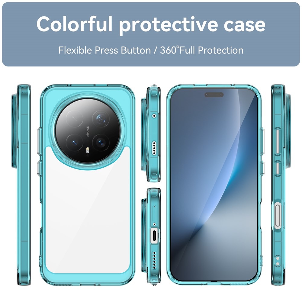 Gelový obal s pevnými zády na Honor Magic 8 Pro 5G - světlemodrý