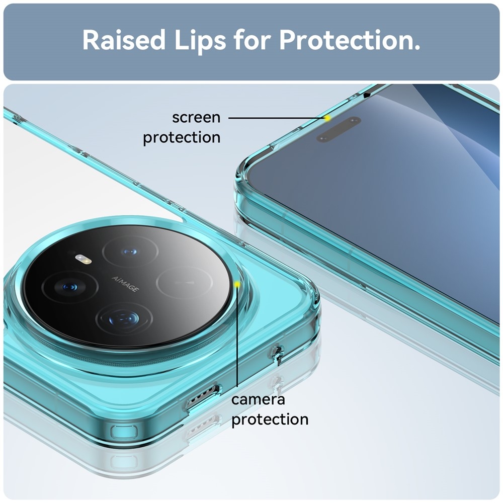 Gelový obal s pevnými zády na Honor Magic 8 Pro 5G - světlemodrý