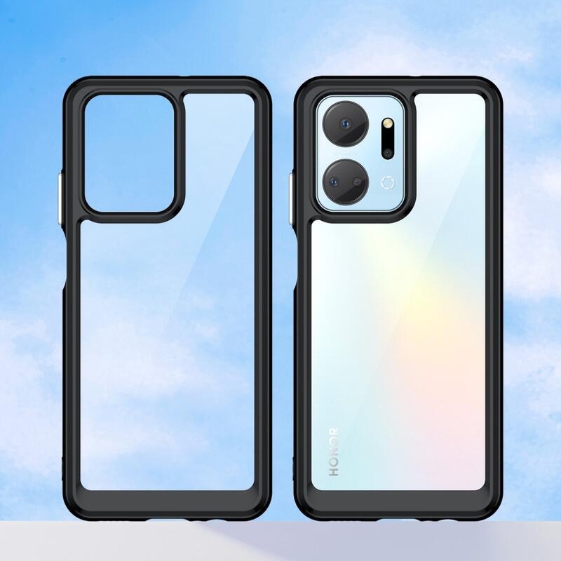 Gelový obal s pevnými zády na Honor X7a - černý