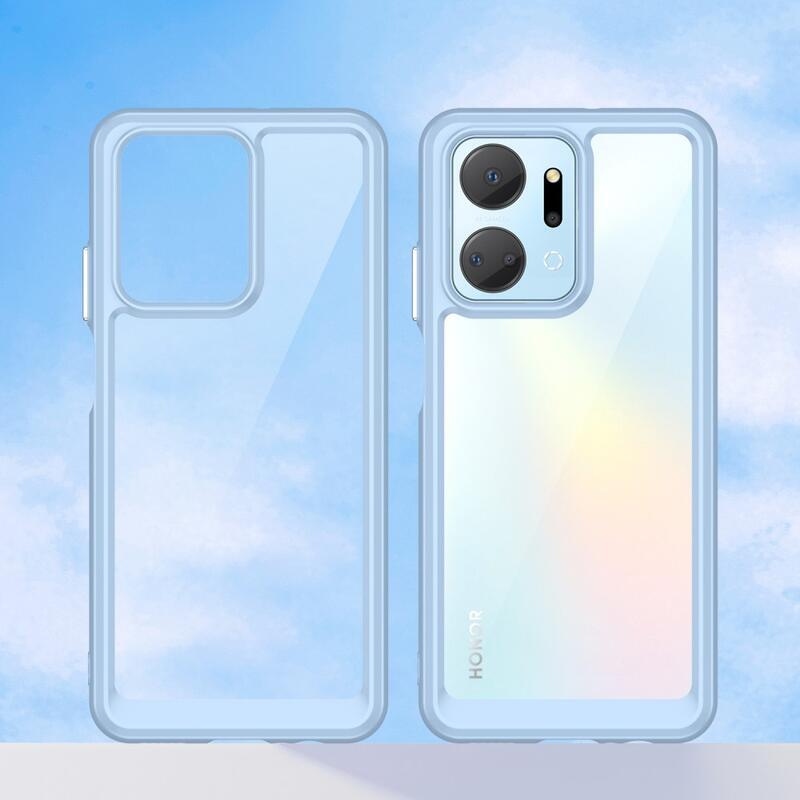 Gelový obal s pevnými zády na Honor X7a - modrý