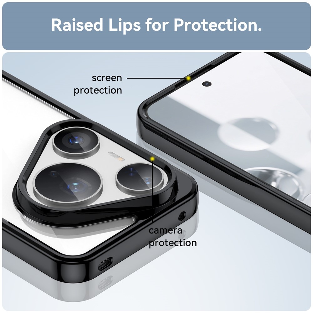 Gelový obal s pevnými zády na Huawei Pura 80 Pro/Pura 80 Ultra - černý