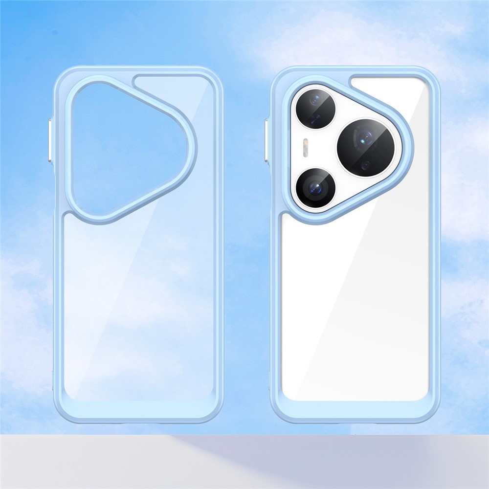 Gelový obal s pevnými zády na Huawei Pura 80 Pro/Pura 80 Ultra - modrý