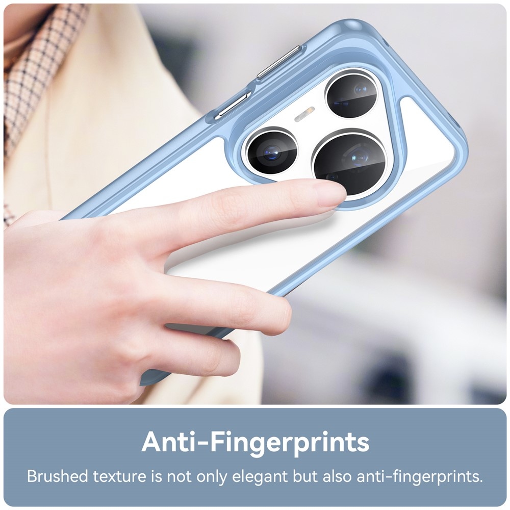 Gelový obal s pevnými zády na Huawei Pura 80 Pro/Pura 80 Ultra - modrý