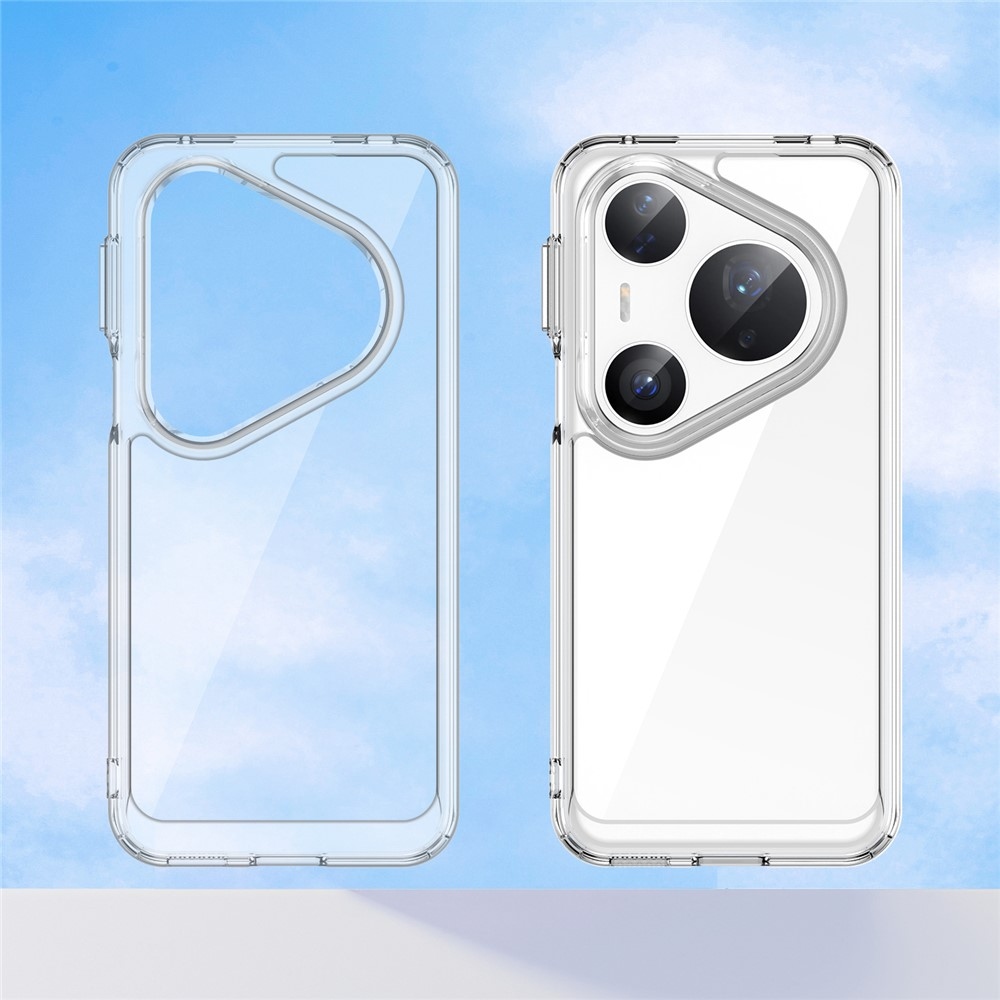 Gelový obal s pevnými zády na Huawei Pura 80 Pro/Pura 80 Ultra - průhledný