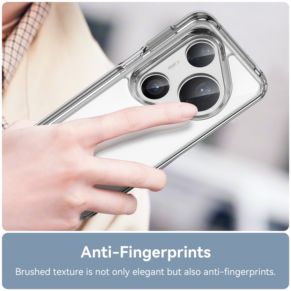 Gelový obal s pevnými zády na Huawei Pura 80 Pro/Pura 80 Ultra - průhledný