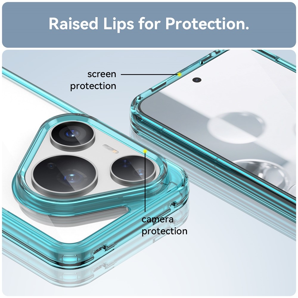 Gelový obal s pevnými zády na Huawei Pura 80 Pro/Pura 80 Ultra - světlemodrý