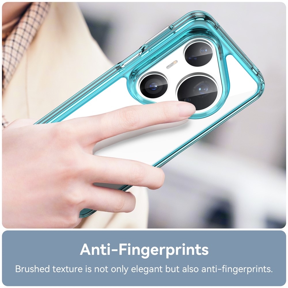 Gelový obal s pevnými zády na Huawei Pura 80 Pro/Pura 80 Ultra - světlemodrý