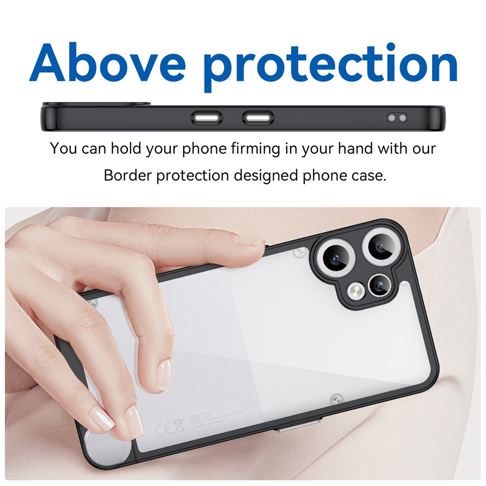 Gelový obal s pevnými zády na Nothing CMF Phone 2 Pro - černý