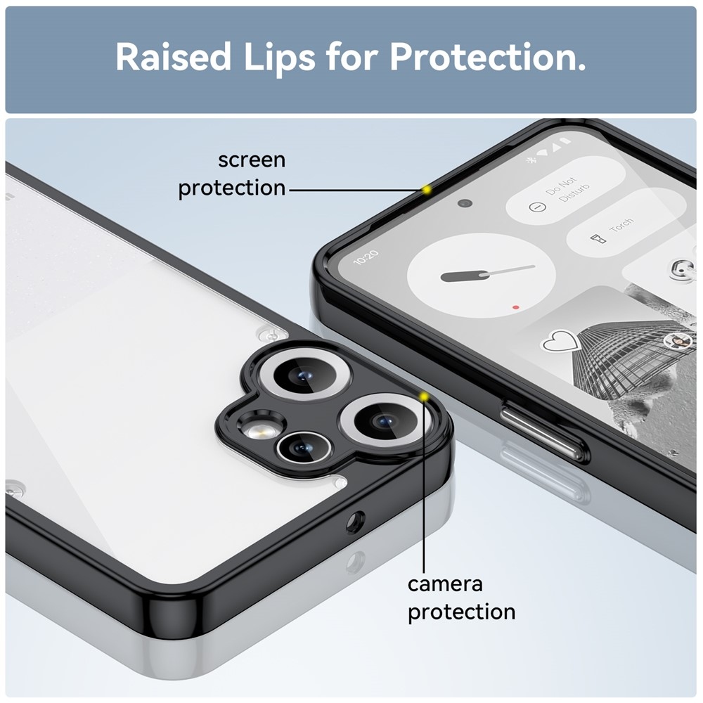 Gelový obal s pevnými zády na Nothing CMF Phone 2 Pro - černý