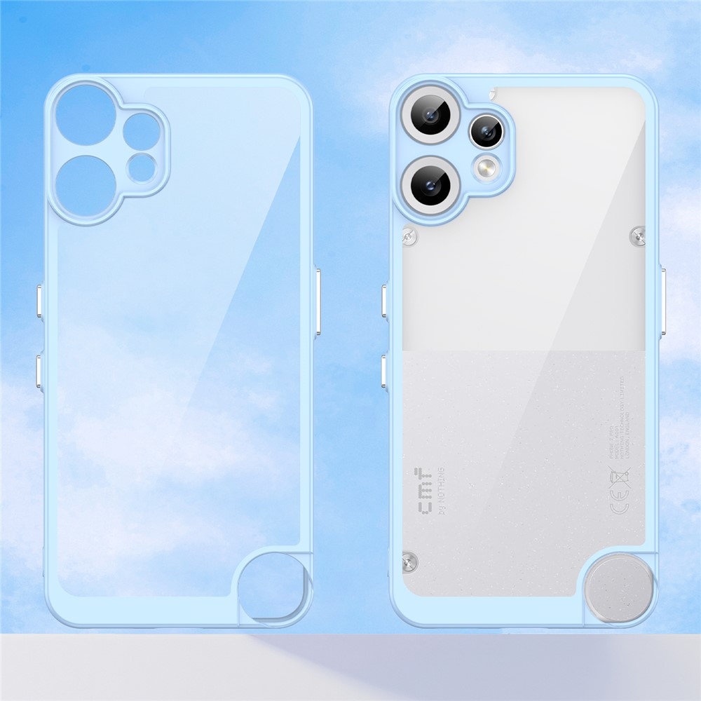 Gelový obal s pevnými zády na Nothing CMF Phone 2 Pro - modrý