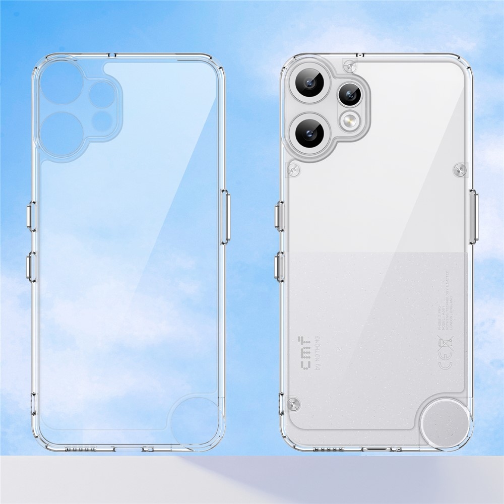 Gelový obal s pevnými zády na Nothing CMF Phone 2 Pro - průhledný