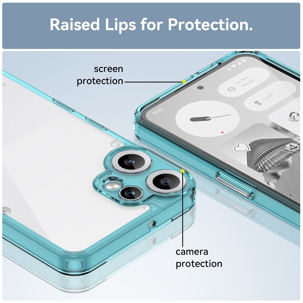 Gelový obal s pevnými zády na Nothing CMF Phone 2 Pro - světlemodrý