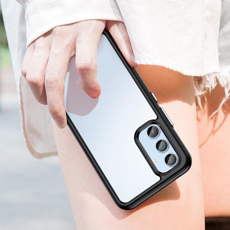 Gelový obal s pevnými zády na Samsung Galaxy A54 5G - černý