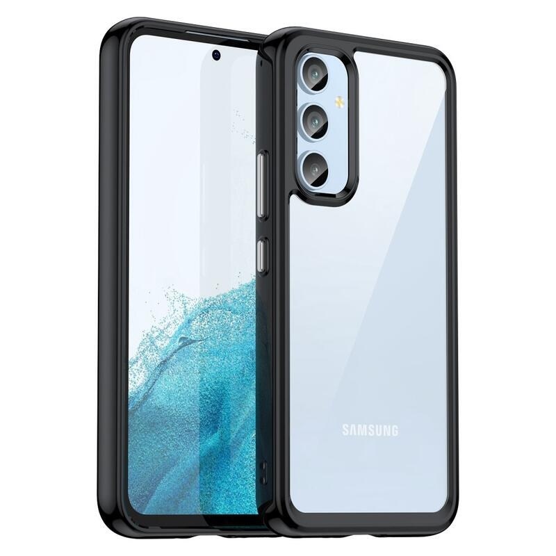 Gelový obal s pevnými zády na Samsung Galaxy A54 5G - černý