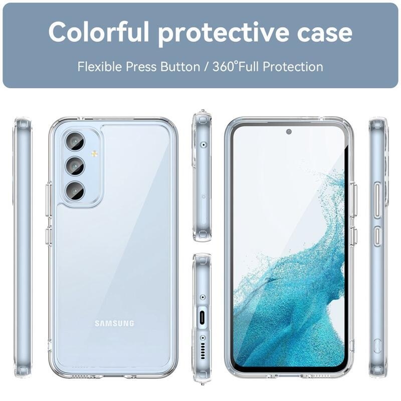 Gelový obal s pevnými zády na Samsung Galaxy A54 5G - průhledný