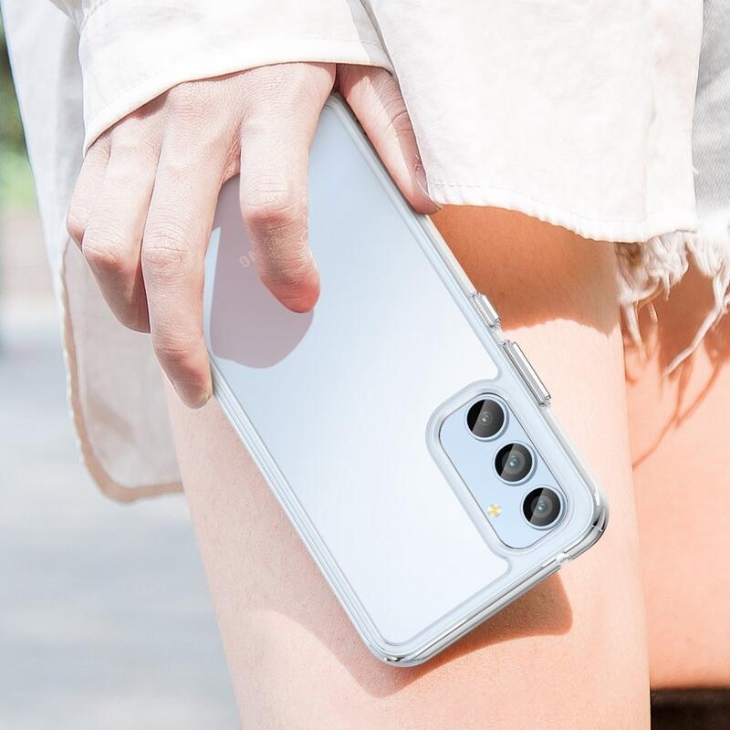 Gelový obal s pevnými zády na Samsung Galaxy A54 5G - průhledný