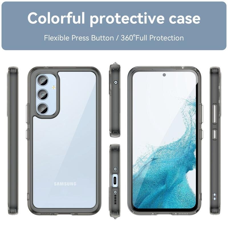 Gelový obal s pevnými zády na Samsung Galaxy A54 5G - šedý