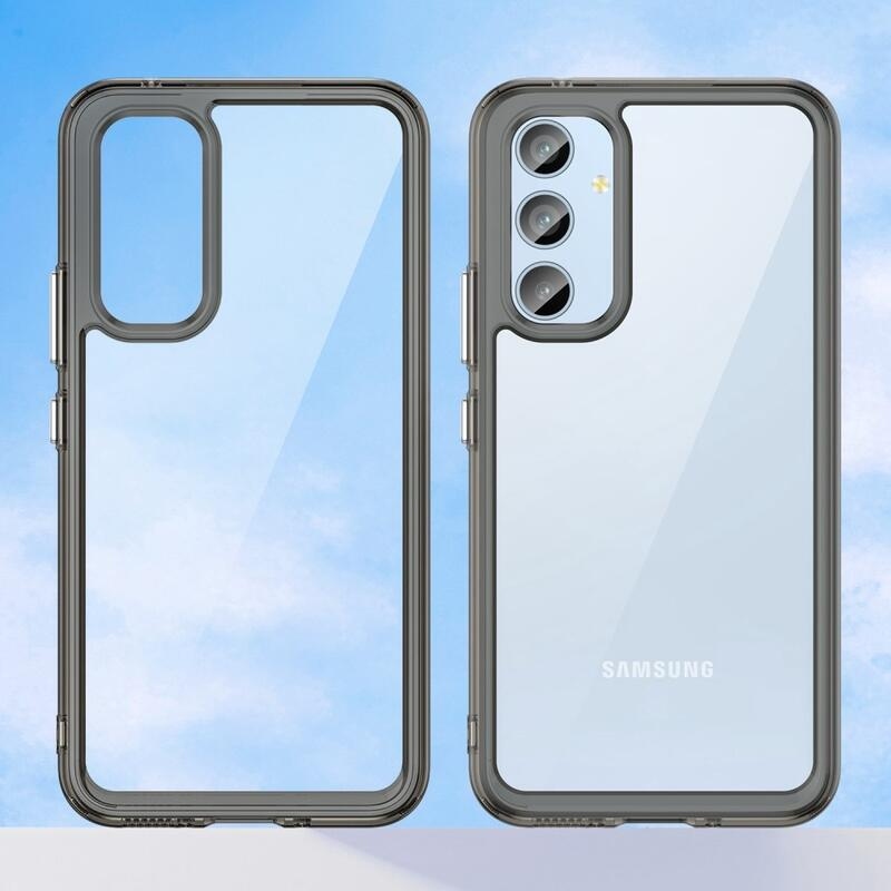 Gelový obal s pevnými zády na Samsung Galaxy A54 5G - šedý