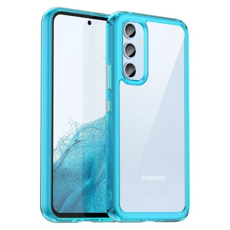 Gelový obal s pevnými zády na Samsung Galaxy A54 5G - světlemodrý