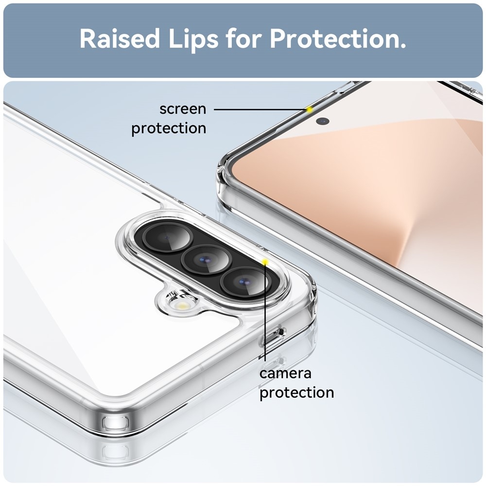 Gelový obal s pevnými zády na Samsung Galaxy A57 5G - průhledný