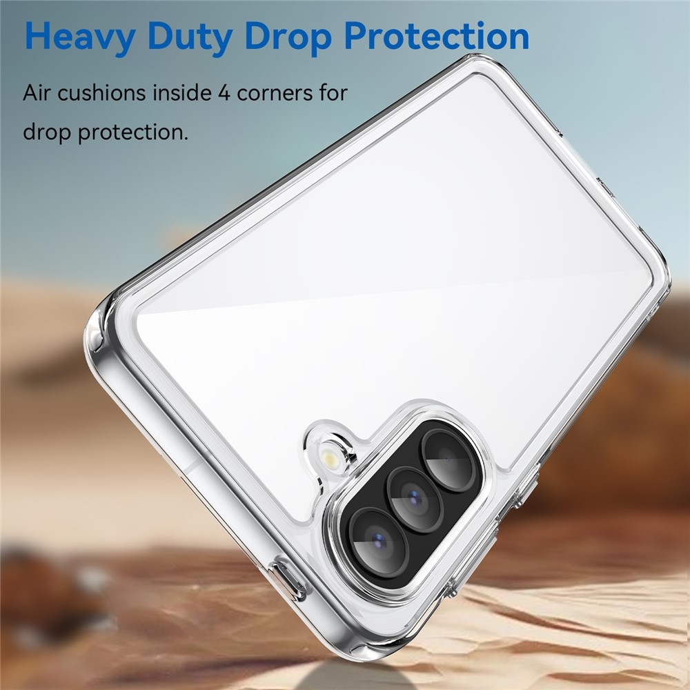 Gelový obal s pevnými zády na Samsung Galaxy A57 5G - průhledný