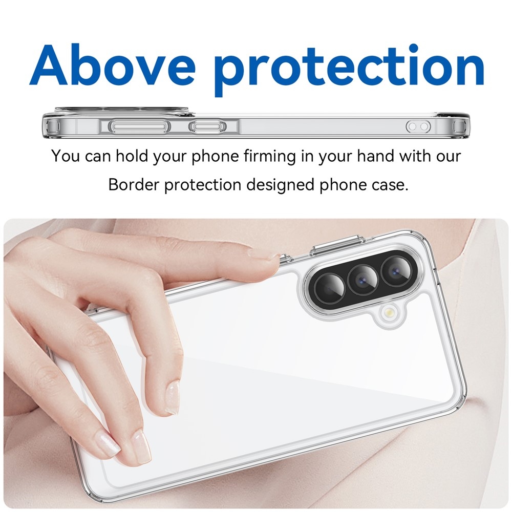 Gelový obal s pevnými zády na Samsung Galaxy A57 5G - průhledný