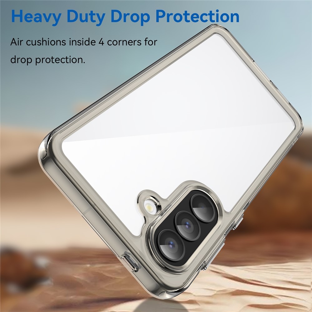 Gelový obal s pevnými zády na Samsung Galaxy A57 5G - šedý