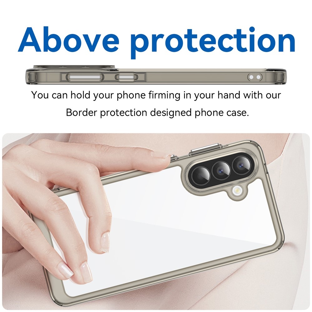 Gelový obal s pevnými zády na Samsung Galaxy A57 5G - šedý