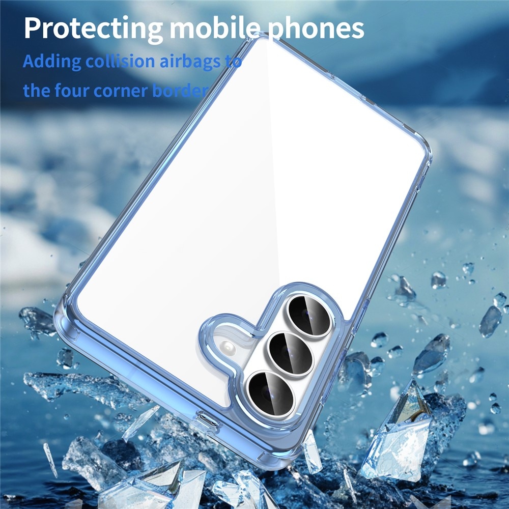 Gelový obal s pevnými zády na Samsung Galaxy S26/S26 Pro - modrý