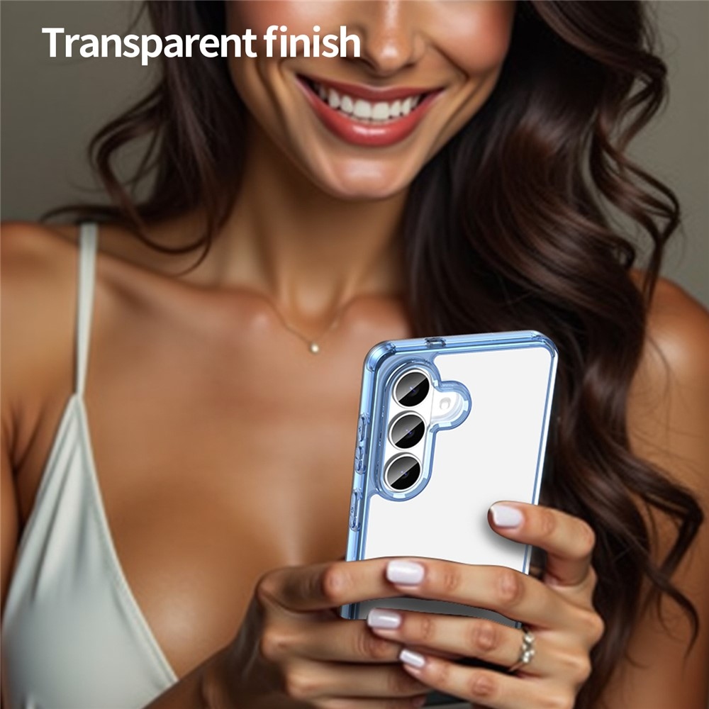 Gelový obal s pevnými zády na Samsung Galaxy S26/S26 Pro - modrý