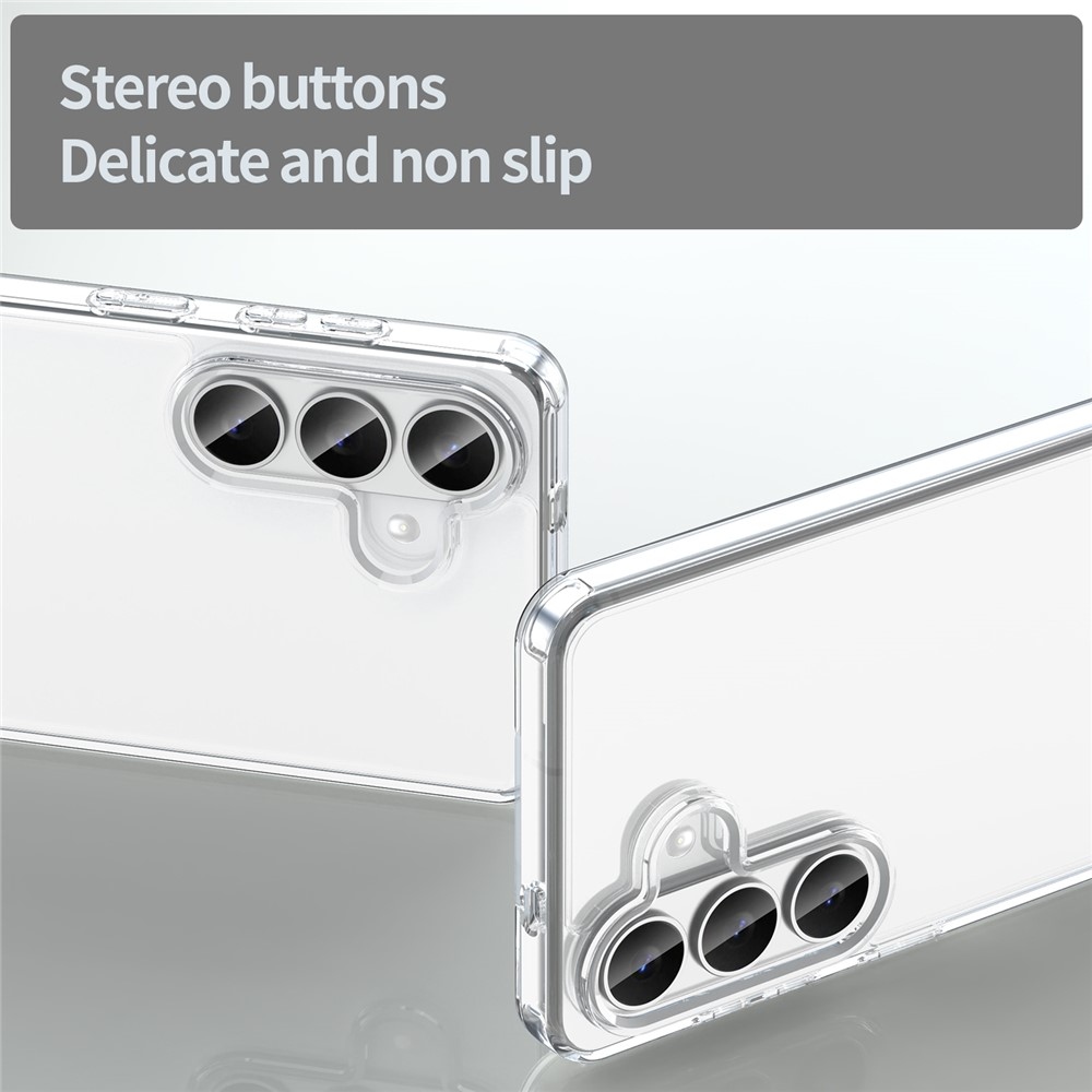 Gelový obal s pevnými zády na Samsung Galaxy S26/S26 Pro - průhledný