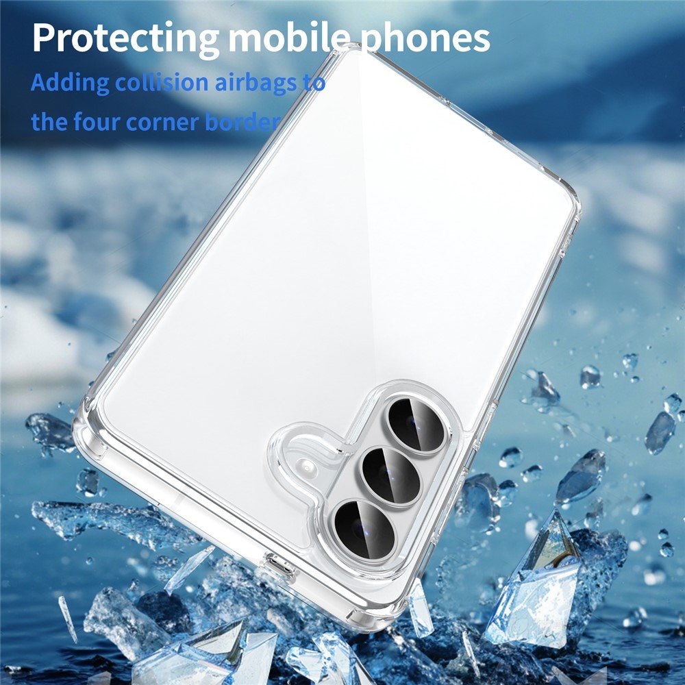 Gelový obal s pevnými zády na Samsung Galaxy S26/S26 Pro - průhledný