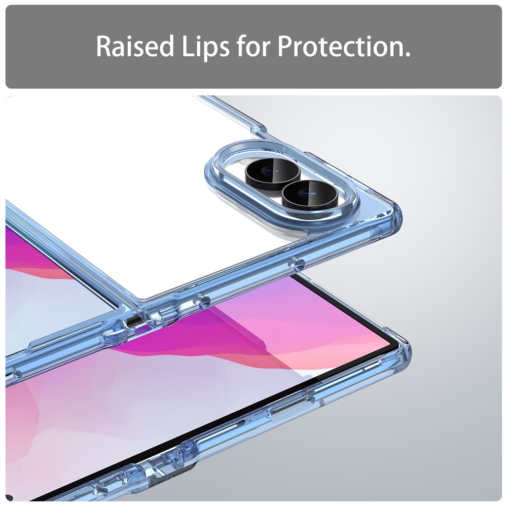 Gelový obal s pevnými zády na Samsung Galaxy Z Fold8 5G - modrý
