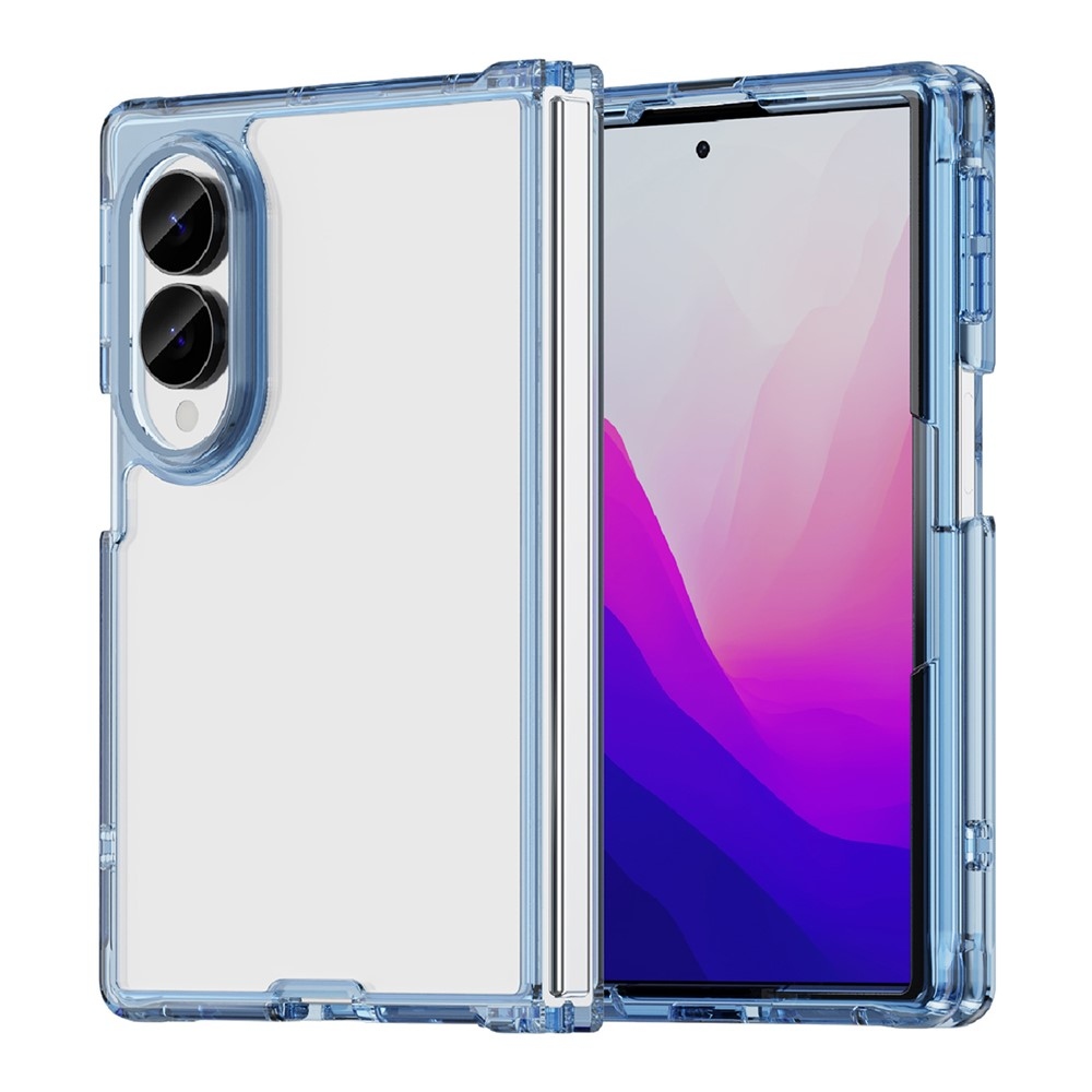 Gelový obal s pevnými zády na Samsung Galaxy Z Fold8 5G - modrý