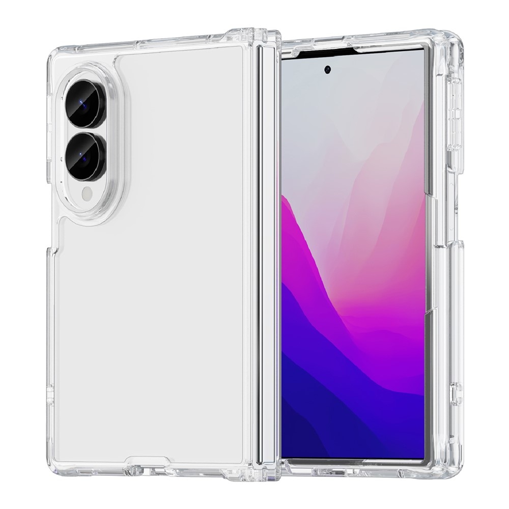 Gelový obal s pevnými zády na Samsung Galaxy Z Fold8 5G - průhledný
