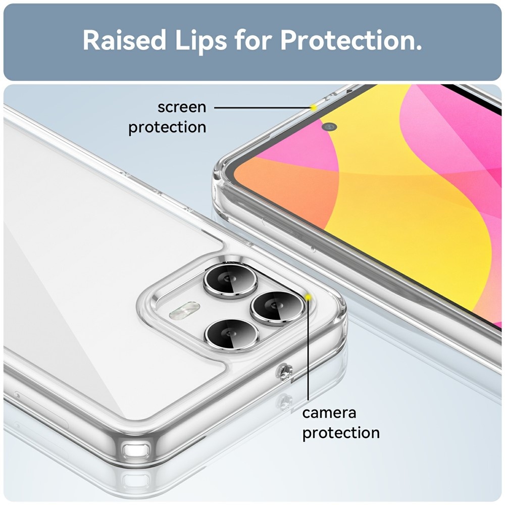 Gelový obal s pevnými zády na T-Mobile T Phone 3 Pro - průhledný