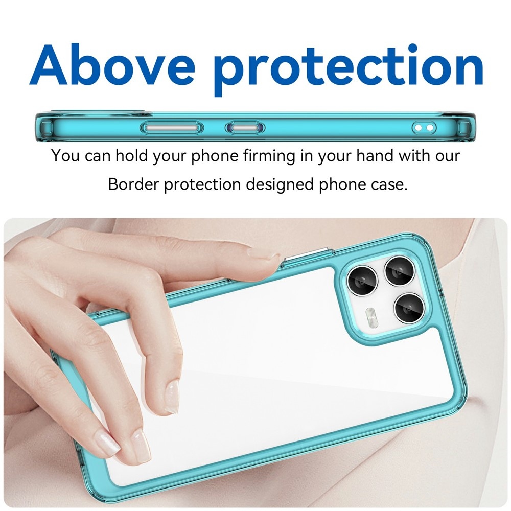 Gelový obal s pevnými zády na T-Mobile T Phone 3 Pro - světlemodrý