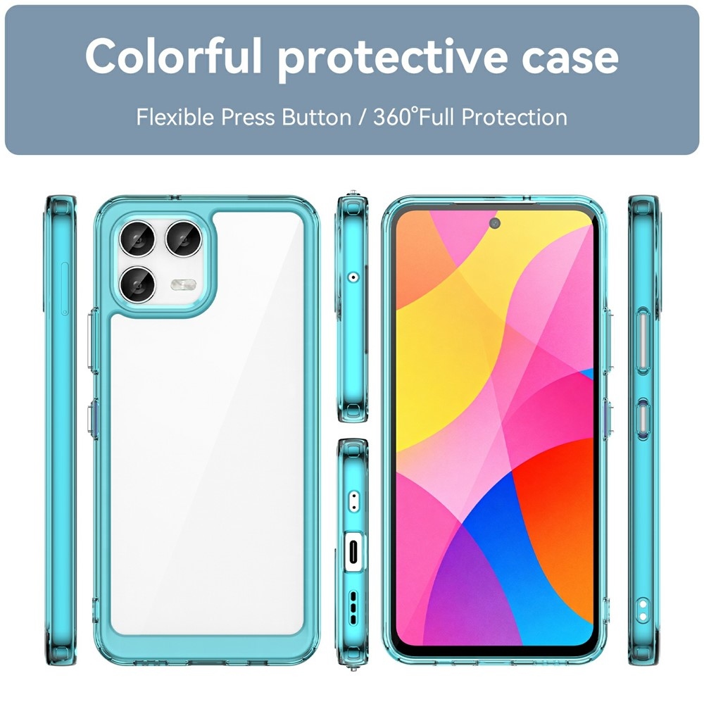 Gelový obal s pevnými zády na T-Mobile T Phone 3 Pro - světlemodrý