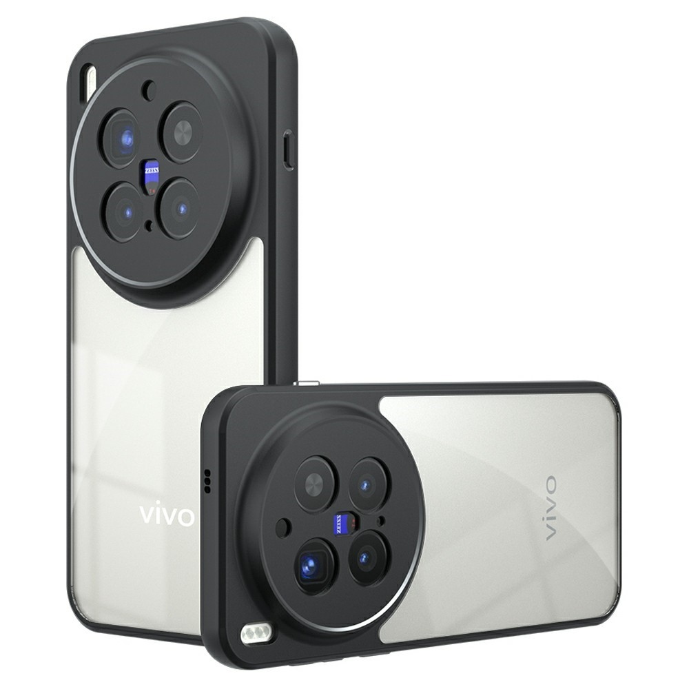 Gelový obal s pevnými zády na Vivo X300 Pro 5G - černý